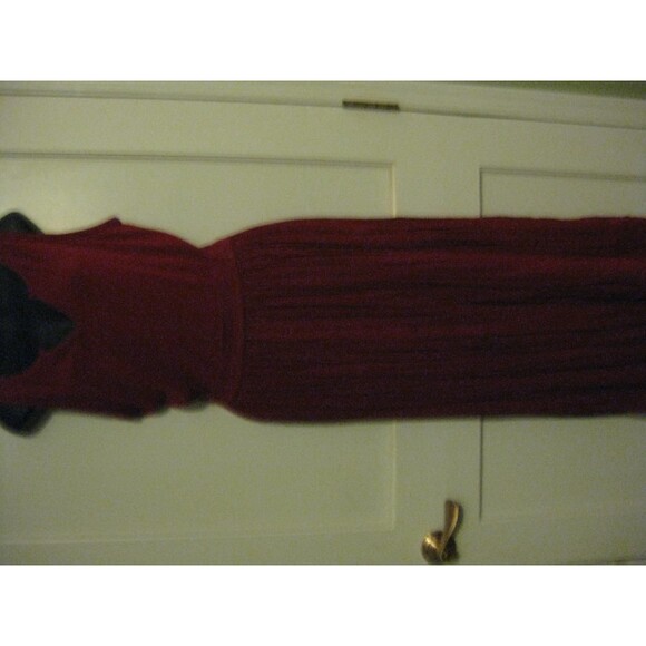 Tank Top and Crinkle Skirt button down the front (deep red-burgundy)-Large* - Picture 1 of 5